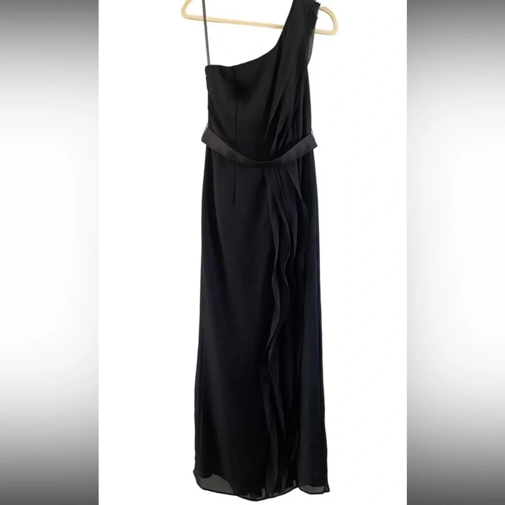 NWT Black chiffon gown White by Vera Wang - 🌹🌹🌹🔥🔥 - Picture 3 of 3